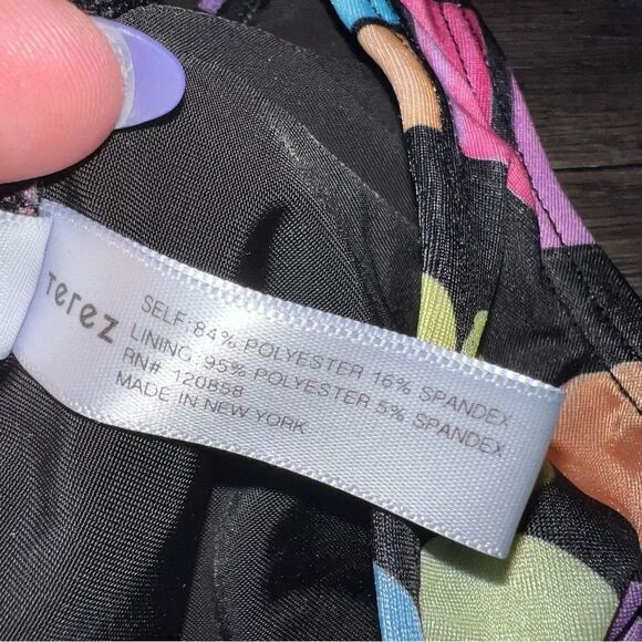 Zara Terez Retro Bright Colorful Geometric Shape 2‎ Piece Bikini Swimsuit Size 4 - Picture 3 of 9